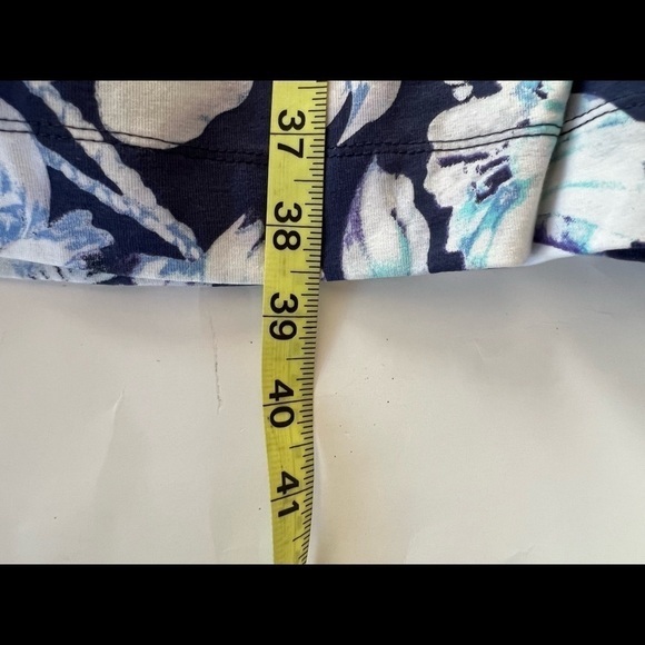 Soft Surroundings Shapely Anywhere Dress in Blue Floral  Small Petite - Picture 12 of 13